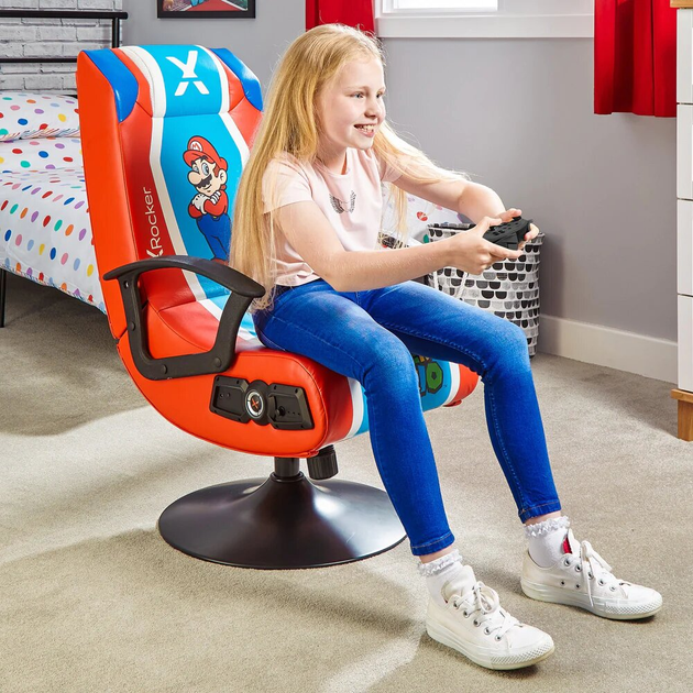 Крісло для геймерів X Rocker Nintendo Mario Joy (0094338201086) - зображення 7