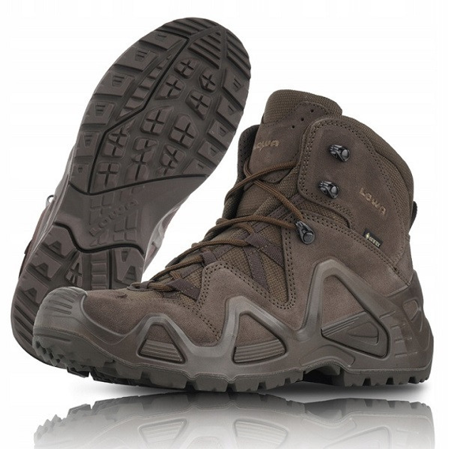 Черевики тактичні Lowa Zephyr GTX mid TF Dark Brown (коричневий) UK 7.5/EU 41.5 - зображення 1