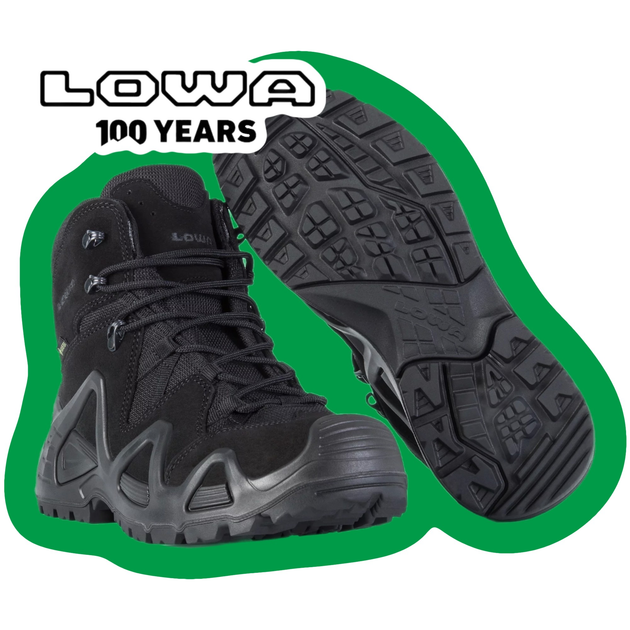 Черевики тактичні Lowa zephyr GTX Mid TF Black (чорний) UK 15/EU 51 - зображення 2