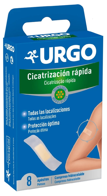 Plastry medyczne Urgo Rapid Hydrocolloid Healing Dressings 7.6 x 10.1 cm 8 szt (8470001754783) - obraz 1