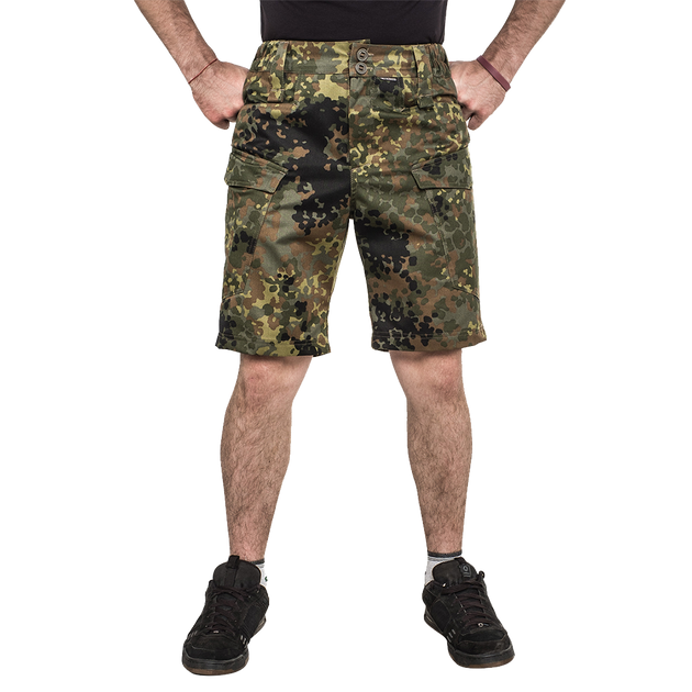 Шорты тактические мужские камуфляжные для силовых структур Brotherhood Camo Флектарн рип-стоп 48-50 (OPT-13201) - изображение 1