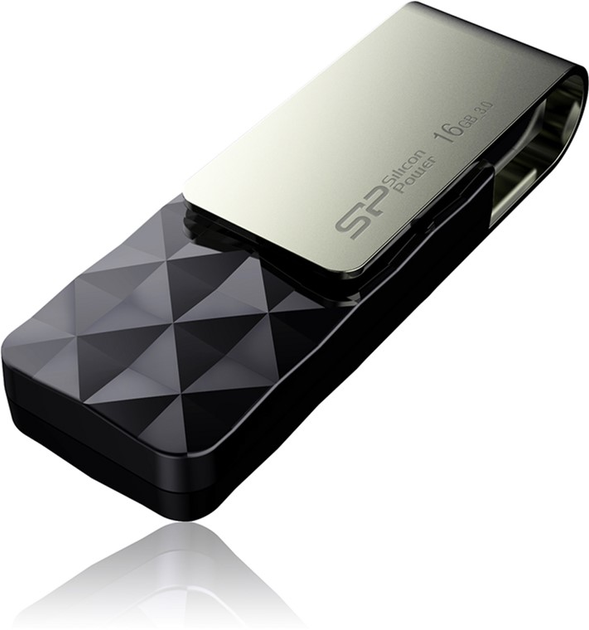 Флеш пам'ять Silicon Power Blaze B30 16GB USB 3.0 Black (4712702632187) - зображення 2