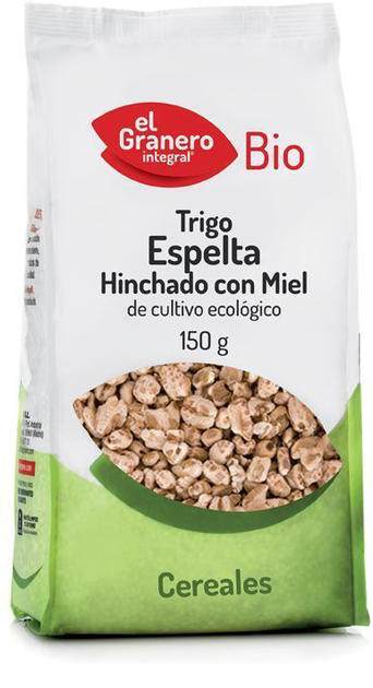 Orkisz dmuchany z miodem El Granero Espelta Hinchada C-Miel 150 g (8422584030655) - obraz 1