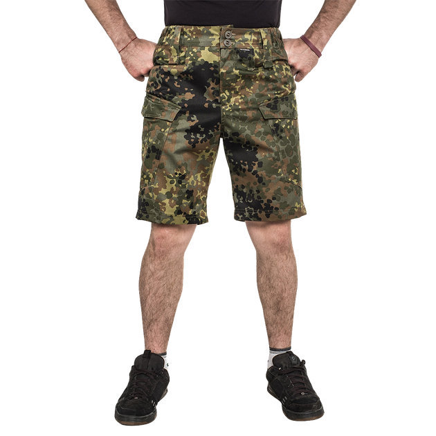 Шорти тактичні чоловічі камуфляжні для силових структур Brotherhood Camo Флекторн ріпстоп 52-54 (OPT-13201) - зображення 1