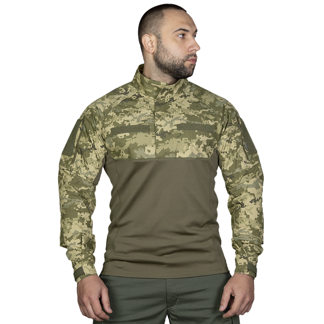 Рубашка тактическая боевая универсальная для силовых структур CM Blitz Камуфляж/Олива (7020), S (OPT-24931) - изображение 2
