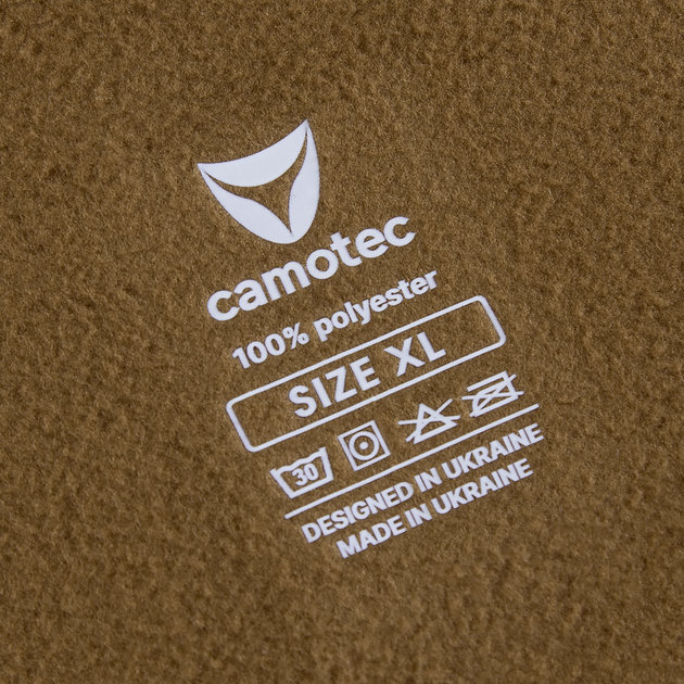 Кофта флісова Camotec Hawk койот 4XL (7283-XXXXL) - изображение 5