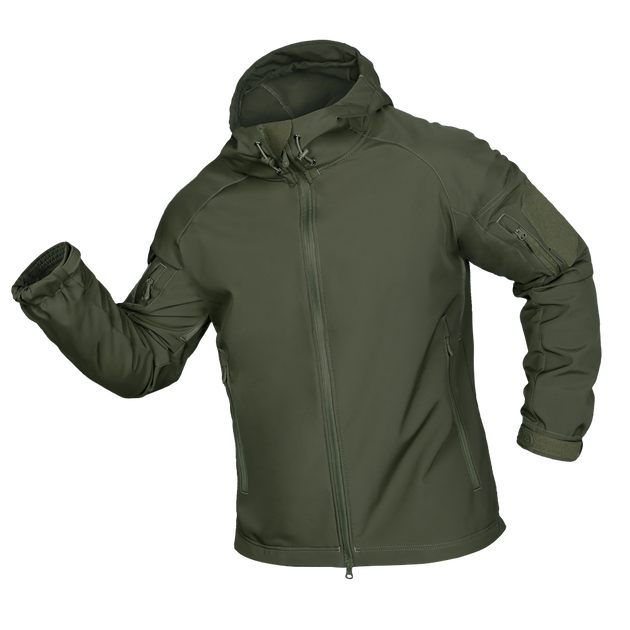 Куртка тактична демісезонна чоловіча для силових структур Stalker SoftShell Олива (7225), XXXL (OPT-34521) - зображення 1