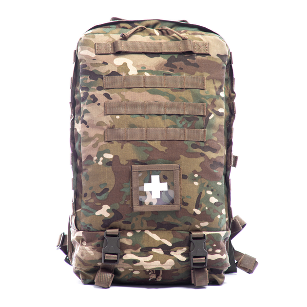 Рюкзак медичний тактичний дволямковий зносостійкий для силових структур Brotherhood мультикам (OPT-62001) - зображення 1