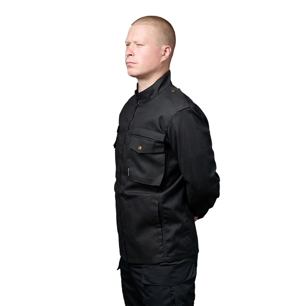 Куртка тактическая износостойкая облегченная для силовых структур М65 R2D2 Черная 52-54/170-176 (OPT-15001) - изображение 2