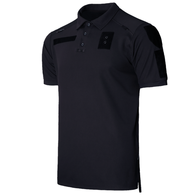 Поло футболка мужская тактическая универсальная для силовых структур Черный/Синий (2299), S (OPT-7821) - изображение 1