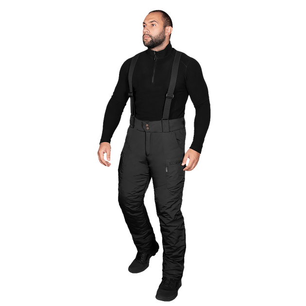 Штани тактичні зимові чоловічі утеплені штани для силових структур Patrol Taslan Чорні (7357), S (OPT-36701) - зображення 2