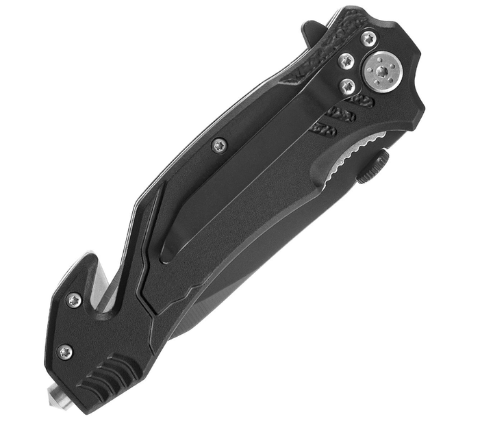 Спасательный Складной Нож Mil-Tec Fire Brigade Black 15306502 - изображение 6