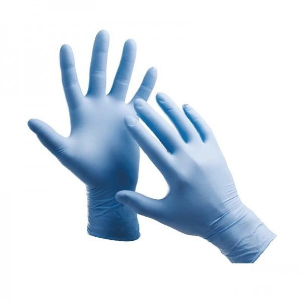 Перчатки нитриловые 5 пар размер M без пудры плотность 3 г синие (2000006169266) - изображение 1