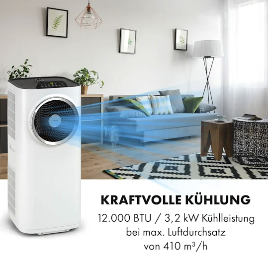 Напольный кондиционер Klarstein Kraftwerk Smart 12K, 3-в-1, - изображение 8