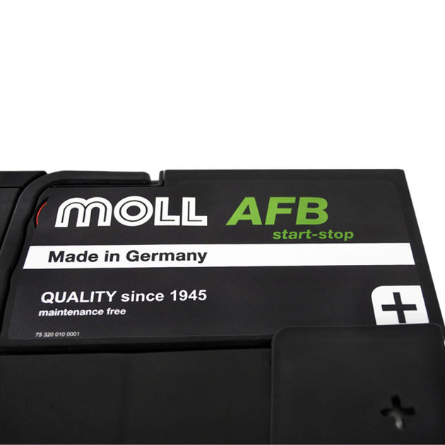 Автомобільний акумулятор MOLL AFB (L5) start/stop 96Ah 900A R+ (правий +) MOLL - изображение 2