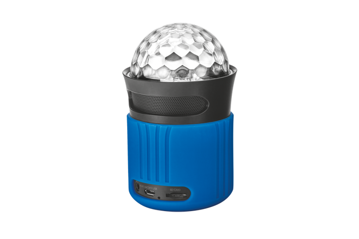 Бездротова Bluetooth акустика TRUST Dixxo Go with party lights blue 6W (TR21347) - Фото 1 Бездротова Bluetooth акустика TRUST Dixxo Go with party lights blue 6W (TR21347) - изображение 1