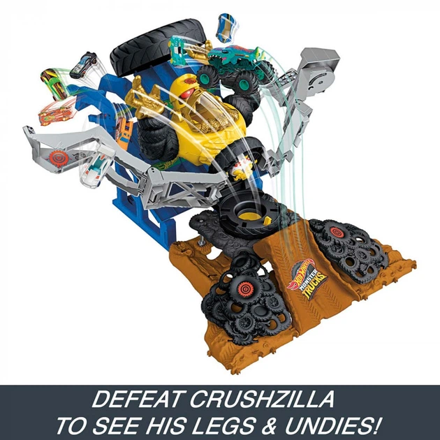 Игровой набор Mattel Атака Крашзилы Hot Wheels HPN71 - Фото 2 Игровой набор Mattel Атака Крашзилы Hot Wheels HPN71 - изображение 2