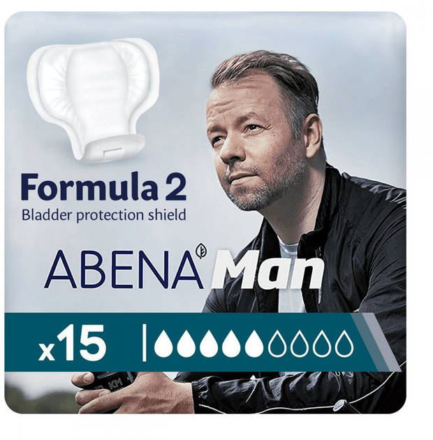 Урологічні прокладки Abena Man Formula 2 Аbsorcion 700 мл 15 шт (5703538382260) - зображення 1