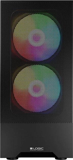 Корпус Logic Concept Arya Mesh+Glass ARGB fans 2x140 mm + 1x120 mm Black (AT-ARYA-10-000000-0002) - зображення 6