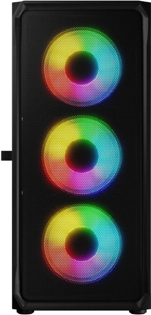 Obudowa komputerowa Logic Concept Portos Mesh+Glass ARGB fans 4x120 mm Black (AT-PORTOS-10-0000000-0002) - Zdjęcie 3 Obudowa komputerowa Logic Concept Portos Mesh+Glass ARGB fans 4x120 mm Black (AT-PORTOS-10-0000000-0002) - obraz 3