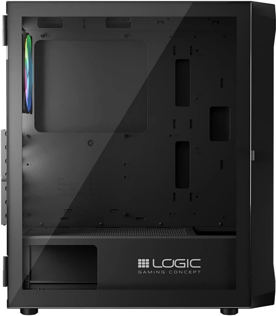 Obudowa komputerowa Logic Concept Portos Mesh+Glass ARGB fans 4x120 mm Black (AT-PORTOS-10-0000000-0002) - Zdjęcie 7 Obudowa komputerowa Logic Concept Portos Mesh+Glass ARGB fans 4x120 mm Black (AT-PORTOS-10-0000000-0002) - obraz 7