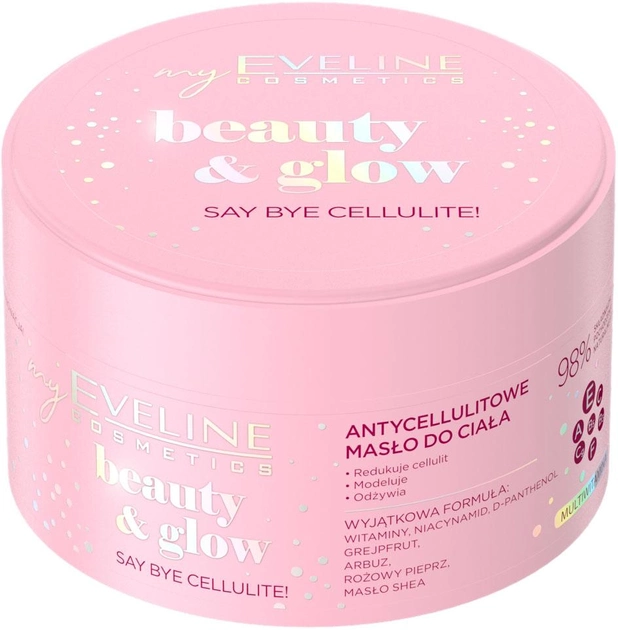 Masło do ciała Eveline Cosmetics Beauty & Glow antycellulitowe 200 ml (5903416040491) - obraz 1