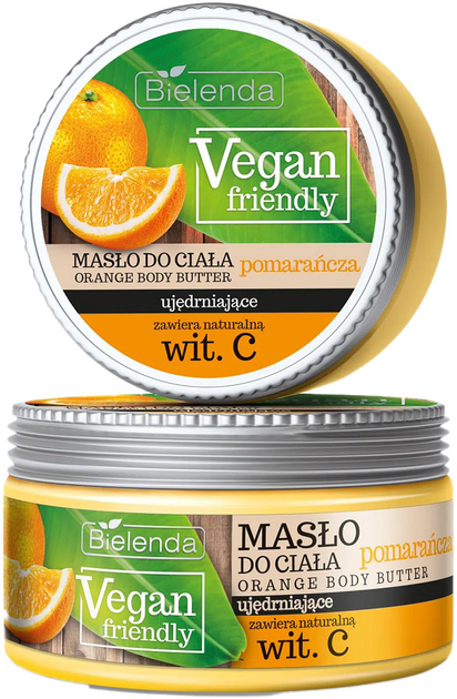 Masło do ciała Bielenda Vegan Friendly Pomarańcza 250 ml (5902169023997) - obraz 1