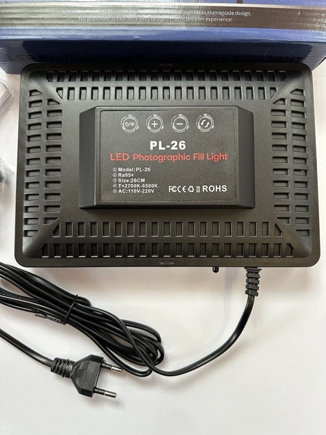 Светодиодная лампа для студийной фотосъемки Camera light PL-26 для блогера визажиста 2700-6500 K - изображение 7