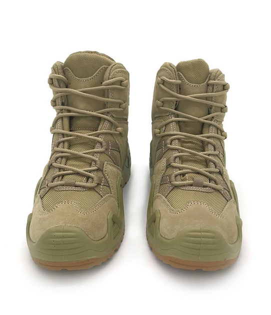 Кожаные ботинки Оливковый 44 - изображение 1