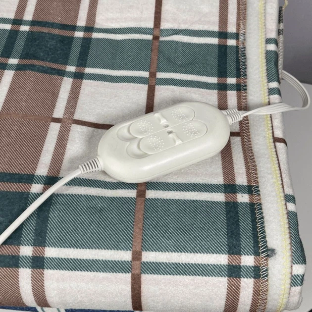 Электропростынь двуспальная с двумя зонами LUX 54961 155x170 с цветным рисунком - изображение 2