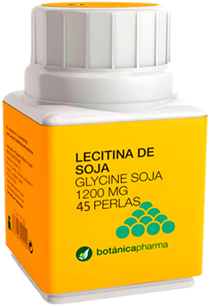 Дієтична добавка BotanicaPharma Soya Lecithin 1200 мг 45 перлин (8435045200085) - зображення 1