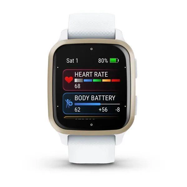 Смарт-Часы Garmin Venu Sq 2 Cream Gold Aluminum Bezel with White Case and Silicone Band (010-02701-01/11) - изображение 2