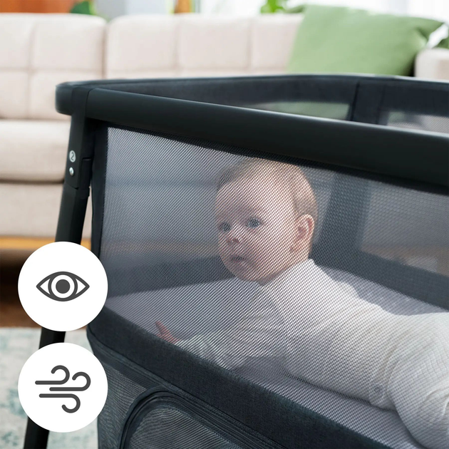 Ліжко-манеж 4 в 1 Kinderkraft Sofi Plus Grey (KLSOFIPLGRY0000) - зображення 12