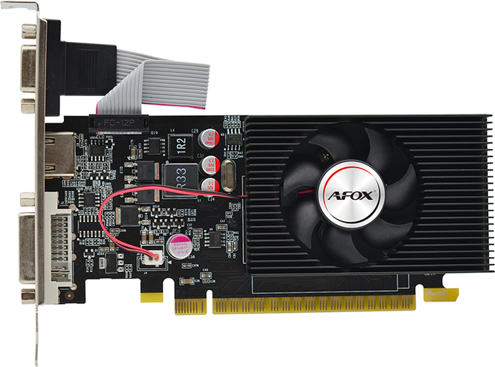 Karta graficzna AFOX PCI-Ex GeForce GT 730 4GB DDR3 (128bit) (700/1333) (VGA, DVI, HDMI) (AF730-4096D3L5) - obraz 1