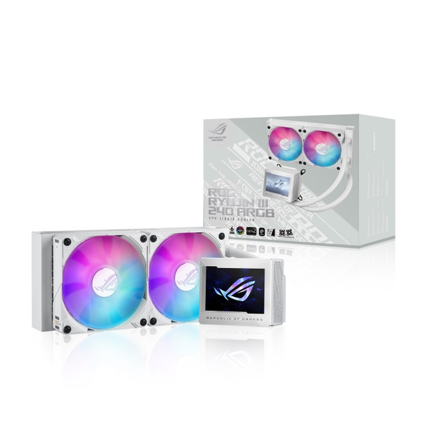 Chlodzenie wodne Asus ROG Ryujin III 240 ARGB White Edition (90RC00K2-M0UAY0) - obraz 7