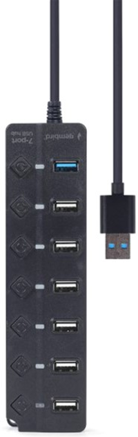 USB Hub na 7 portów Gembird UHB-U3P1U2P6P-01 - obraz 5