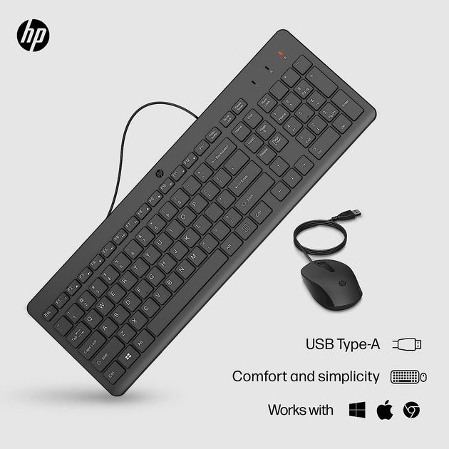 Комплект провідний HP 150 EN USB Black (195122875510) - зображення 4