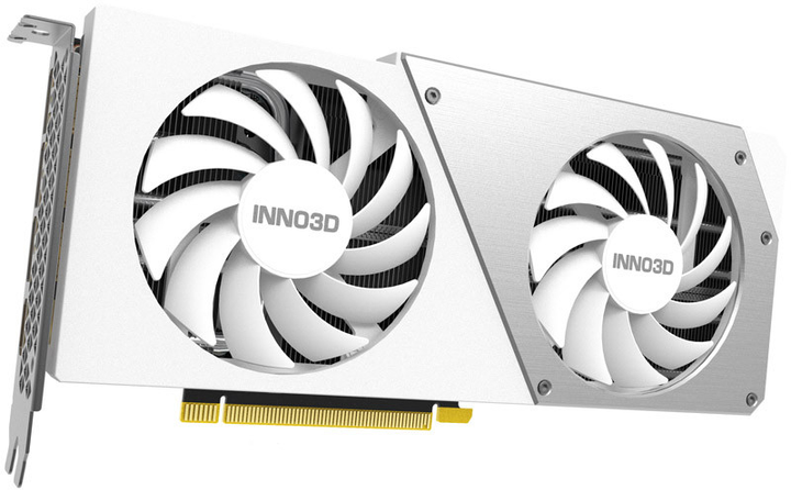 Karta graficzna INNO3D PCI-Ex GeForce RTX 4070 Twin X2 OC White 12GB GDDR6X (192bit) (2505/21000) (HDMI, 3 x DisplayPort) (N40702-126XX-185252W) - obraz 2
