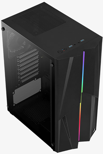 Корпус Aerocool Mecha Black Mid Tower RGB Glass side panel (AEROPGSMECHA-G-BK-V1) - зображення 4