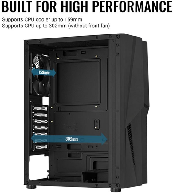Корпус Aerocool Mecha Black Mid Tower RGB Glass side panel (AEROPGSMECHA-G-BK-V1) - зображення 15