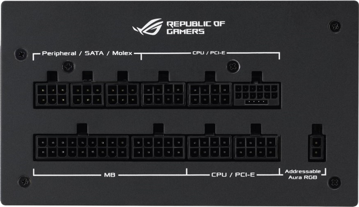 Zasilacz Asus ROG STRIX PCIE5 1200W Gold Aura Edition (90YE00P0-B0NA00) - obraz 8