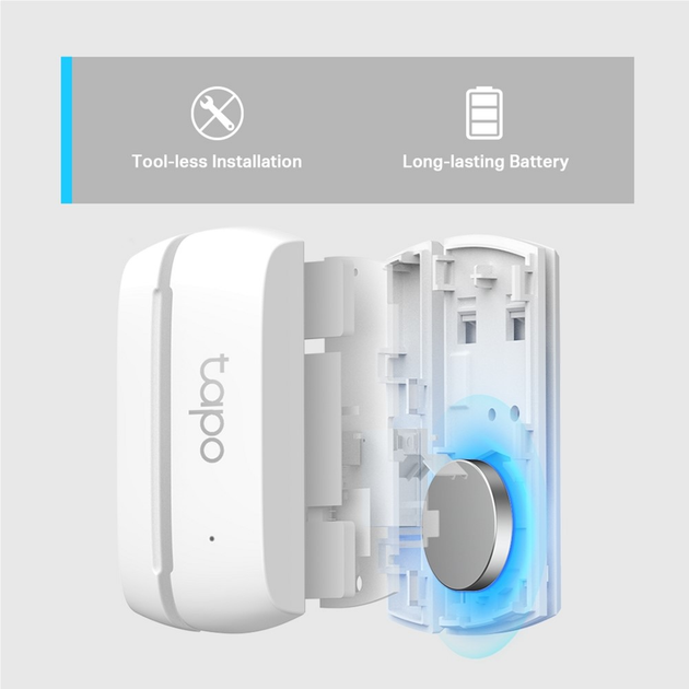 Розумний датчик відкриття дверей/вікна TP-Link Tapo T110 - зображення 4