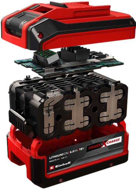 Akumulator + ładowarka Einhell Boostcharger 6A Einhell X-Change 18V Li-Ion 4-6 Ah (4512143) - obraz 2