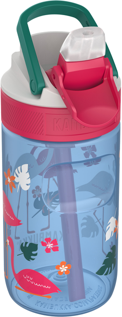 Пляшка для води Kambukka Lagoon Kids Blue Flamingo 400 мл Блакитна (11-04052) - зображення 1