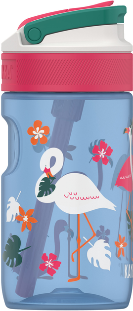 Пляшка для води Kambukka Lagoon Kids Blue Flamingo 400 мл Блакитна (11-04052) - зображення 3
