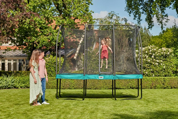 Батут Salta Comfort Edition прямокутний 366x244 см Green (SIFLTATRA0027) - зображення 8