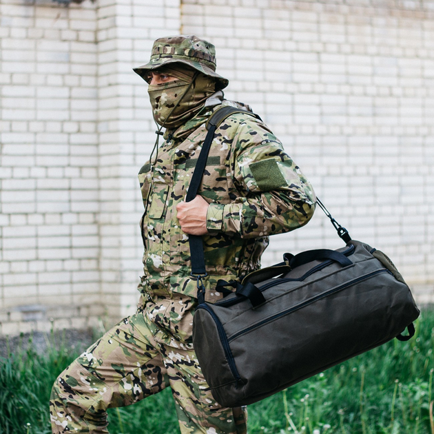 Армейская дорожная сумка 50л, оксфорд Хаки - изображение 2
