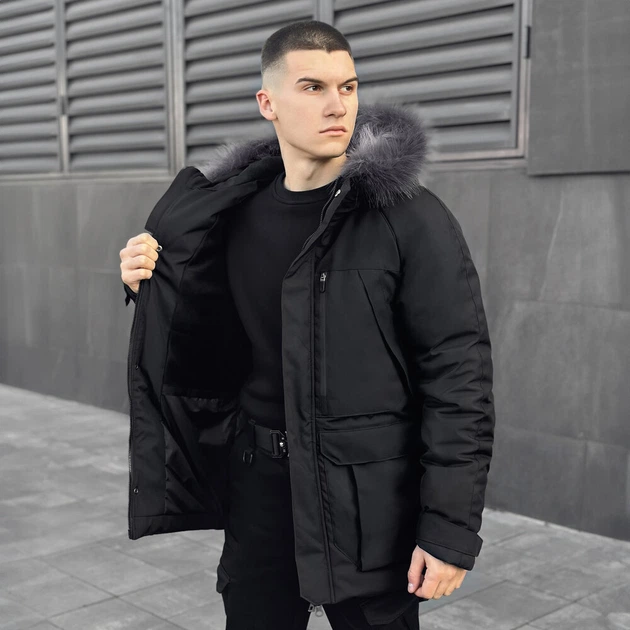 Парка Pobedov Seniora Udacha Gray Черный 2XL OW55982&nbsp;6222XLba - изображение 4
