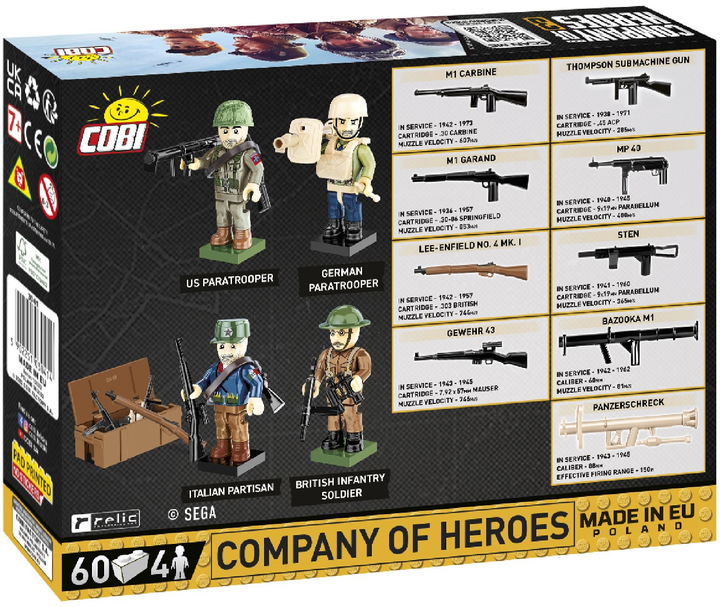 Klocki konstrukcyjne Cobi Company of Heroes 3 Company of Heroes 60 szt. (5902251030414) - obraz 2