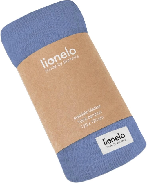 Покривало Lionelo Bamboo Swaddle Blue Denim 120x120 см (5903771701921) - зображення 1